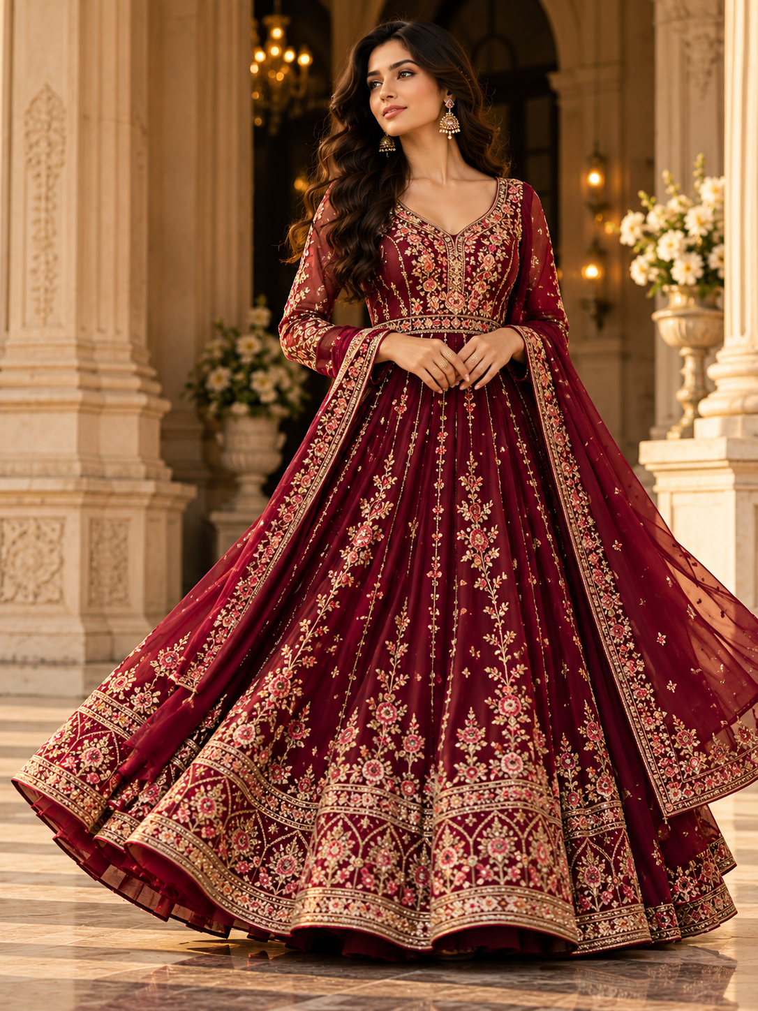 Premium Anarkali Set